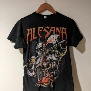 Vintage 2010's Alesana Axe Killer Murder Black Small T-shirt